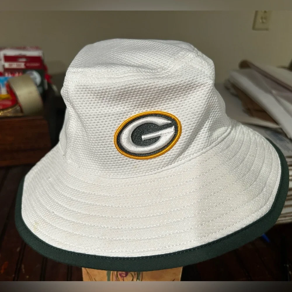 NFL Green Bay Packer White Bucket Hat